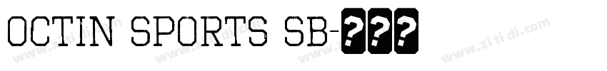 Octin Sports Sb字体转换